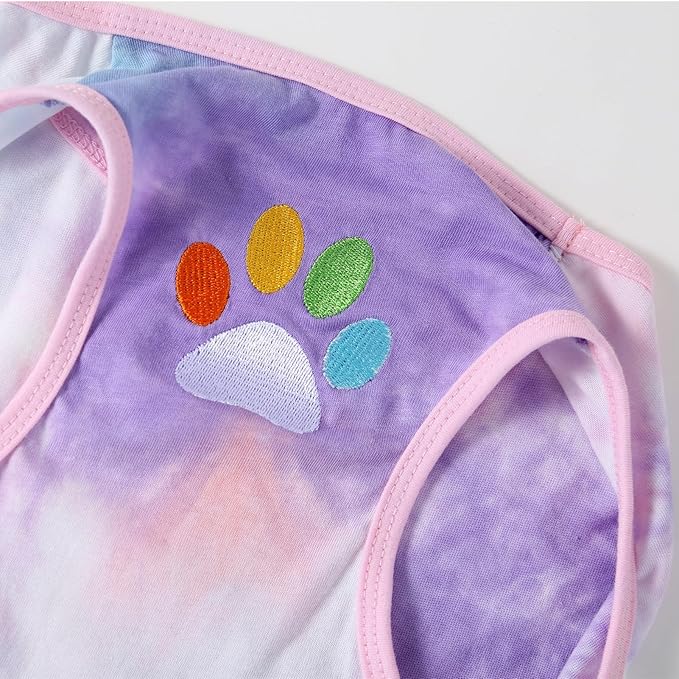 Dog Vest Summer Shirt Tie Dye Clothes Cool Breathable Cotton T-Shirt Medium Dogs Boys Girls Shirt M