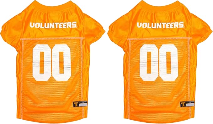 Pets First NCAA College Tennessee Volunteers Mesh Jersey for Dogs & Cats, Size XX-Large, Licensed Dog Jersey with Your Favorite Football/Basketball College Team (Pack of 2)