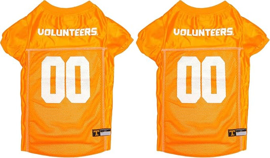 Pets First NCAA College Tennessee Volunteers Mesh Jersey for Dogs & Cats, Size XX-Large, Licensed Dog Jersey with Your Favorite Football/Basketball College Team (Pack of 2)