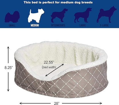 MidWest Homes for Pets CU29MRD Couture Orthopedic Cradle Pet Bed for Dogs & Cats, Medium