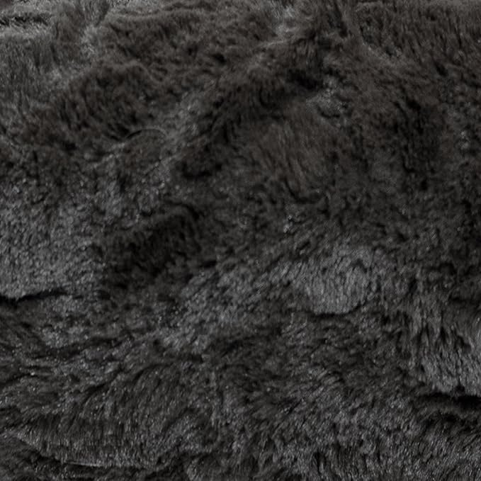 Best Friends by Sheri The Original Calming Donut Dog Bed for Medium Dogs up to 45 lbs, Lux Faux Fur, Mink Dark Gray, 30" x 30"