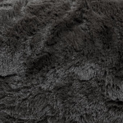 Best Friends by Sheri The Original Calming Donut Dog Bed for Medium Dogs up to 45 lbs, Lux Faux Fur, Mink Dark Gray, 30" x 30"