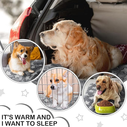 Tudomro 8 Pcs Guinea Pig Blankets Washable Small Pet Fleece Bedding Cage Liners Double Sided Pet Reusable Sleep Mat Pad Cover for Ferret Chinchilla Furniture Protection(Grey Star,16 x 24 Inch)