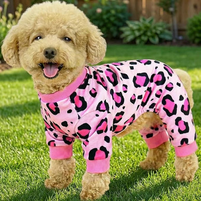Vet-Approved Calming Dog Pajamas Onesie | High-End Hypoallergenic Polyester | Ultra-Premium & Cute for Medium Dog Holiday Clothes & Recovery Suit | All-Season XXL