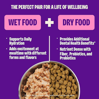 Wellness Complete Health Pate Adult Canned Wet Cat Food, Natural, Protein Rich, Grain Free, Chicken and Herring Dinner Recipe, 5.5 oz, Pack of 24 Cans