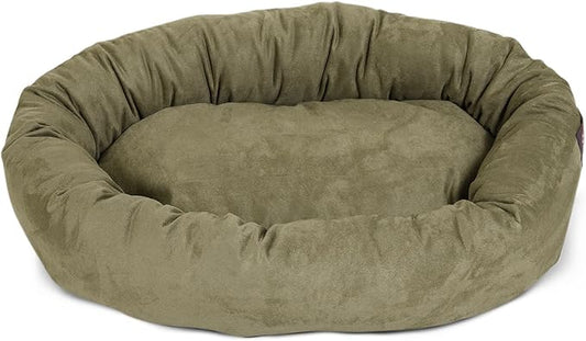 Majestic Pet Villa 32 Inch Shredded Memory Foam Dog Bed for Medium Sized Dog 32x23x7 Inch–Orthopedic Pet Bed - Washable Medium Puppy Mat with Head Support-Azure