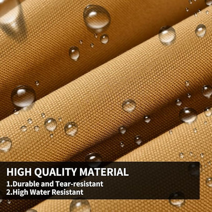 Coverado Front Seat Covers, Waterproof Canvas Seat Protector for Car Seat Cushions for Kids & Dogs, Seat Covers Compatible with 2015-2026 Ford F150 & 2017-2026 Ford F250 F350 F450(Yellow, 2PCS)