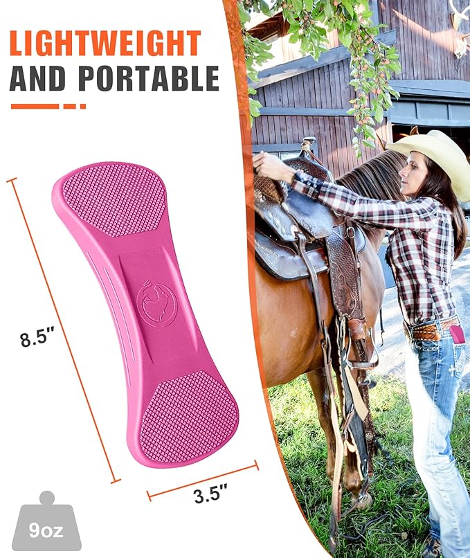 Shedding Blade for Horses Tool - Horse Brush for Deshedding Grooming Bathing, Multi-Functional Rubber Grooming Kit for Horses, Dogs, Cows and Goats（Black）