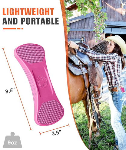 Horse Grooming Shedding Tool - Blade-Free Horses Brush for Grooming Kit Supplies, Pink