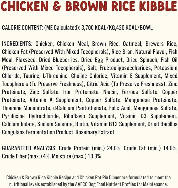 On The Go Dog Food, Chicken Pot Pie Dinner - 7.5 oz Tray (6 Count), Made in The USA with Real Chicken