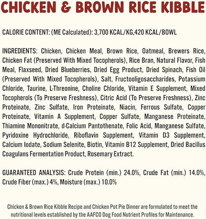 On The Go Dog Food, Chicken Pot Pie Dinner - 7.5 oz Tray (6 Count), Made in The USA with Real Chicken