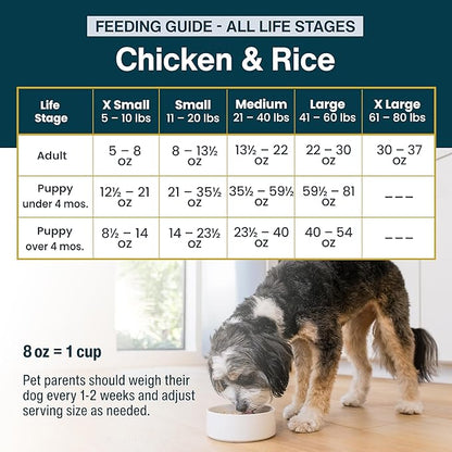 JustFoodForDogs Pantry Fresh Wet Dog Food,Complete Meal or Dog Food Topper,Chicken & White Rice Human Grade-Dog-Food Recipe - 12.5 oz,(Pack of 24)