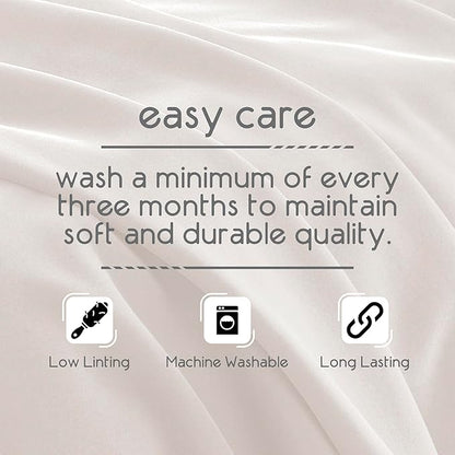Vellux Original Twin Blanket - Soft Nylon Insulated Blanket for Bed Couch - Lightweight Machine Washable All Season - Pet Friendly Durable Wont Pill or Lint – 66x90 – Ivory
