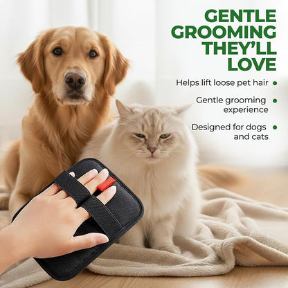 Reusable Pet Hair Remover Roller - 5-Piece Dog & Cat Hair Remover Kit for Couch, Furniture, Carpet, Car Seats & Clothes with Deshedding Glove, Fur Scraper & Cleaning Brush