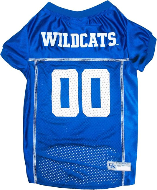 Pets First NCAA College Kentucky Wildcats Mesh Jersey for Dogs & Cats, X-Large. Licensed Dog Jersey with Your Favorite Football/Basketball College Team
