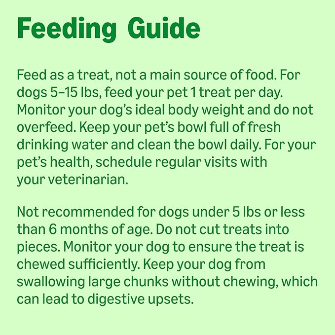Amazon Basics Dental Dog Treats to Help Clean Teeth & Freshen Breath for Tiny Dogs, Unflavored, Per Pack: 130 Count, 2.25 pounds (Previously Wag)