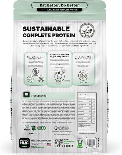 Nature's HUG Hypoallergenic Dry Cat Food for Adult Hairball & Wellness – Complete & Balanced Nutrition, Sensitive Stomach Support, High-Protein, Grain Free – 4lb