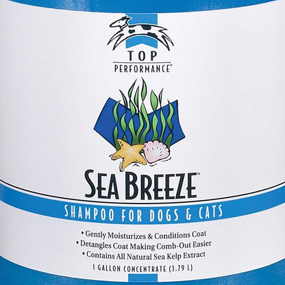 Top Performance Sea Breeze Dog and Cat Shampoo, 1-Gallon
