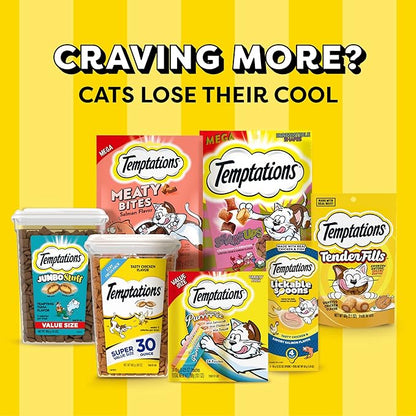 Temptations Cat Treats Classic Crunchy and Soft Cat Treats, Tasty Chicken Flavor, 48 oz. Bag