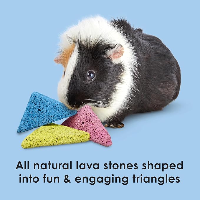 Kaytee Lava Bites Chew Toy for Chinchillas, Hamsters and Gerbils, 3 Pack