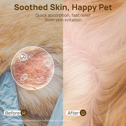 HICC PET Skin Balm for Dogs & Cats, All-Natural Dog Hot Spot Treatment, Itchy Skin Moisturizer for Dry, Flaky, Irritated Skin, Lick-Safe Dog Balm for Skin, Paws, Nose (1.76 oz)