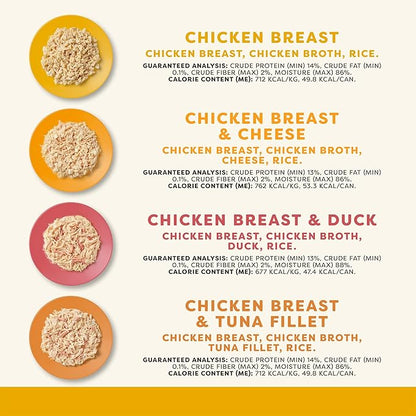 Applaws Natural Wet Canned Cat Food, Limited and Natural Ingredients, High Protein with No Artificial Additives, Chicken Selection Variety Pack in Broth (24 x 2.47oz Cans)