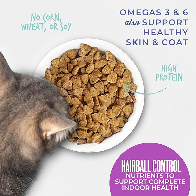 Tiki Cat Born Carnivore Dry Cat Food, Hairball Control, Chicken, 3 lbs. Bag