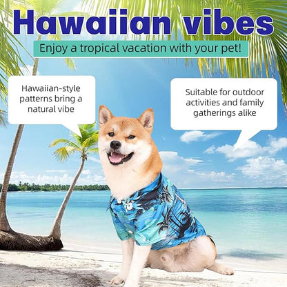 Dog Shirts Hawaii Dog Clothes for Small Medium Large Dogs Owner and Pet Shirts are Sold Separately