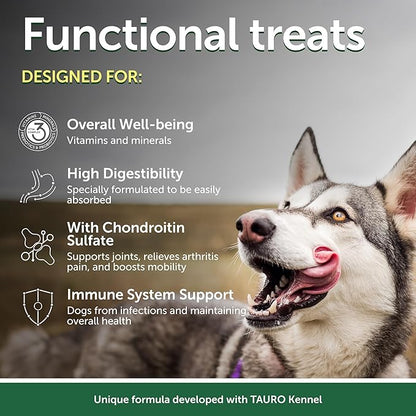 Nature's Protection Grain Free Low Calorie Dog Treats - Treats for Mobility & Joint Health, Training Treats for Small, Medium & Large Breed Adult Dogs with Light Fur (Superior Care - Lamb, 5.29 oz)