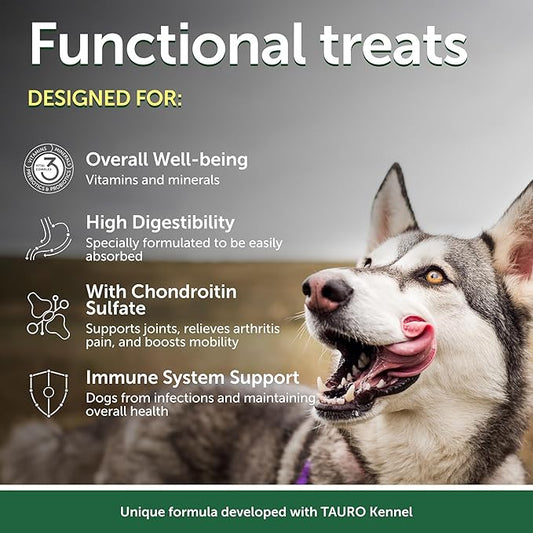 Nature's Protection Grain Free Low Calorie Dog Treats - Treats for Mobility & Joint Health, Training Treats for Small, Medium & Large Breed Adult Dogs with Light Fur (Superior Care - Lamb, 5.29 oz)