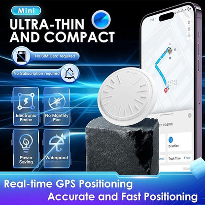 GPS Tracker for Vehicles - Car Tracker Device Hidden for Vehicles, Real-Time Mini Tracker Device for Vehicles, No Monthly Fee Subscription No SIM Card Required(Available for Android and iOS) (2 Pack)