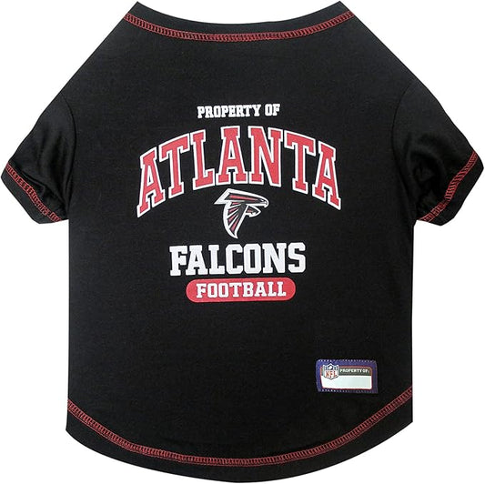 NFL Atlanta Falcons Dog T-Shirt for Pets, Size X-Large. Officially Licensed Pet Shirt with Team Logo, Soft Stretchable Comfort Fit Apparel for Dogs & Cats