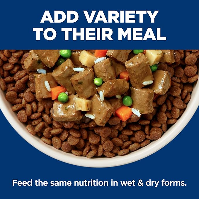 Hill's Science Diet Adult Perfect Weight & Joint Support Wet Dog Food, Hearty Vegetables and Tuna Stew, 12.5 oz. Cans, 12-Pack