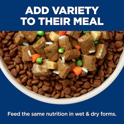 Hill's Science Diet Adult Perfect Weight & Joint Support Wet Dog Food, Hearty Vegetables and Tuna Stew, 12.5 oz. Cans, 12-Pack