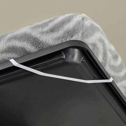 MidWest Homes For Pets QuiteTime Deluxe Wave Bolster Bed for Small Dogs; Easily Machine Wash and Dry; Gray; 22"; 40222-WVGY (Pack of 2)