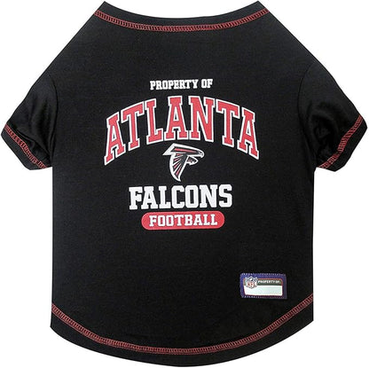 NFL Atlanta Falcons Dog T-Shirt for Pets, Size Large. Officially Licensed Pet Shirt with Team Logo, Soft Stretchable Comfort Fit Apparel for Dogs & Cats