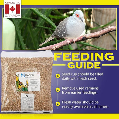 Hagen Pigeon & Dove Seed Mix with White Millet Bird Seed – Complete Bird Food for Pigeons & Doves – Premium Dust-Free Seed Blend with Vitamins & Minerals