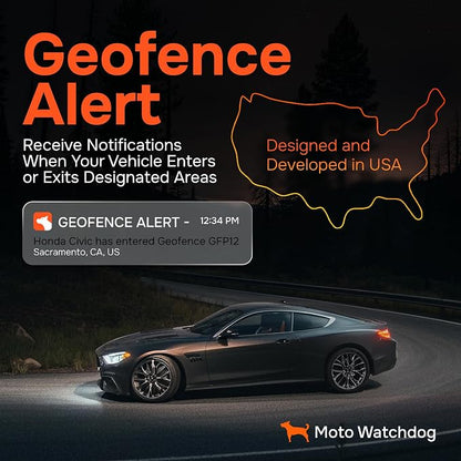 Wired GPS Tracker for Vehicles, No Subscription, No Monthly Fee | Real-Time Location, Easy Installation, Speeding Monitoring, Route History, Geofence, for Fleets & Families