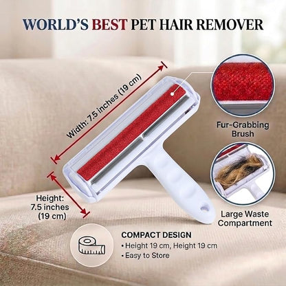 Pet Hair Remover Roller for Dog & Cat Hair | Reusable, Self Cleaning, For Furniture, Couch, Carpet, Rugs, Bedding & Car
