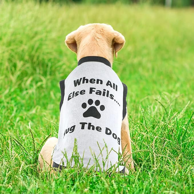 Saintrygo 8 Pieces Dog Shirts Pet Printed Clothes with Funny Letters Summer Pet T Shirts Cool Puppy Breathable Dog Outfit Soft Sweatshirt Cats(Cute Pattern,Medium)