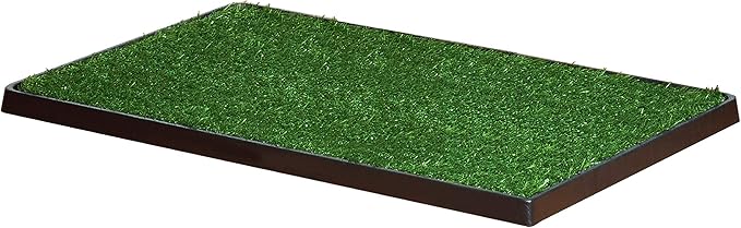 Four Paws Wee-Wee Premium Patch Indoor and Outdoor Pet Potty for Dogs l Dog Potty Training l Artificial Grass l Wee-Wee Patch