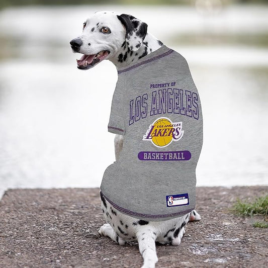 Pets First NBA Licensed Hoodies & T-shirt for Dogs & Cats, Los Angeles Lakers, Medium