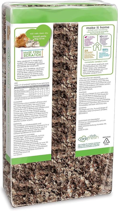 Carefresh 99% Dust-Free Natural Paper Small Pet Bedding with Odor Control, 14 L