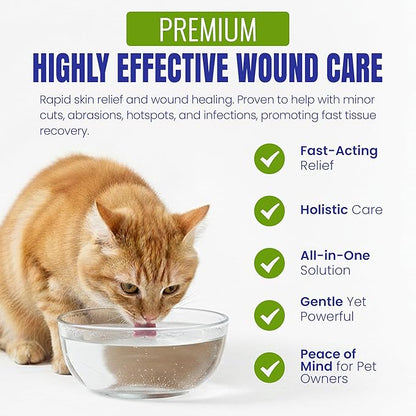 Holistic Pet Care Colloidal Silver for Dogs, Cats, Horses & Birds – 20 PPM Wound Care, Hot Spot Treatment, Skin Relief & Immune Support – All-Natural Pet Colloidal Silver Solution, Refill Bottle(1Gal)