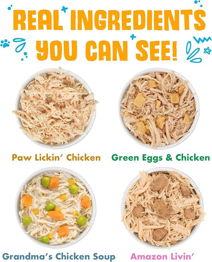 Weruva Classic Cat Food, Paw Lickin Pals Trial Variety Pack, 3oz Can, Pack of 4