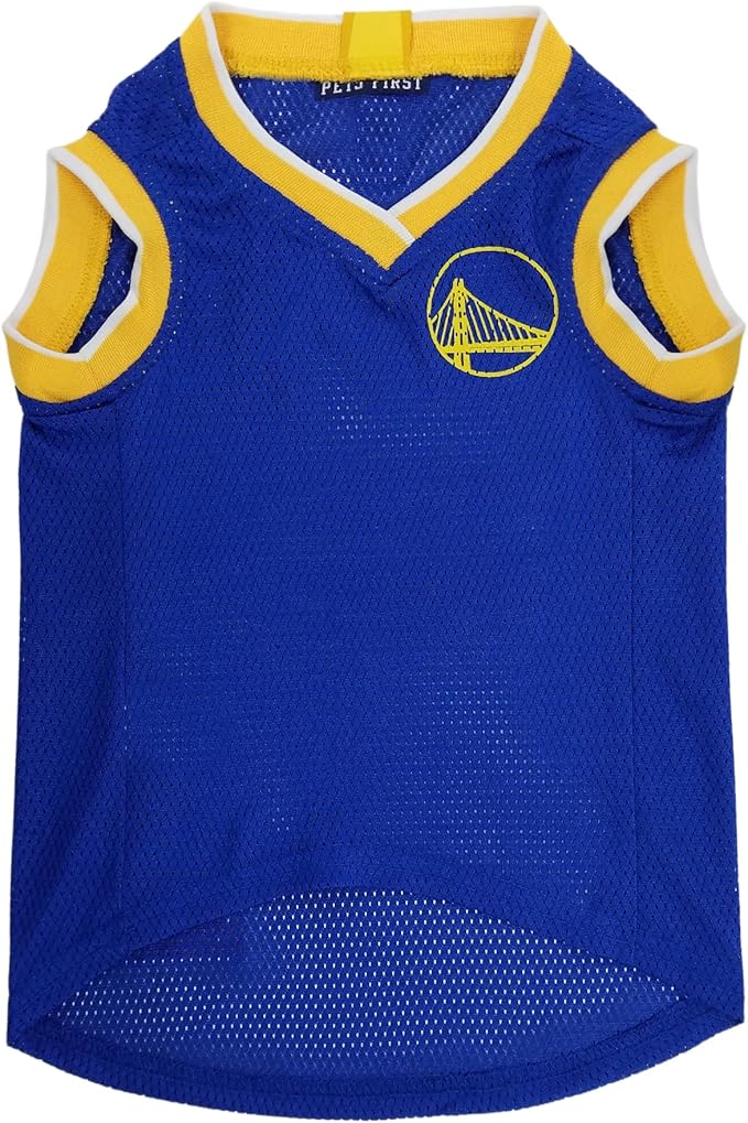 Pets First NBA GOLDEN STATE WARRIORS DOG Jersey, X-Large - Tank Top Basketball Pet Jersey