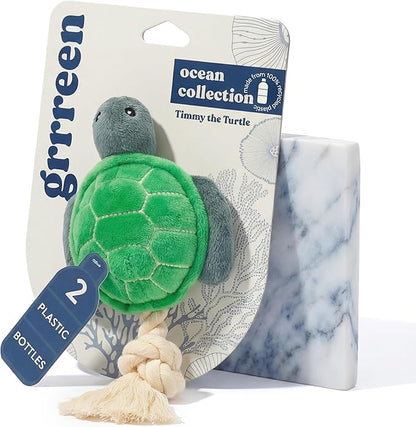 Dog Toys | Plush Toy Turtle Stuffed Animal for Dogs | Medium Eco Friendly Toy - Easy to Clean and Made from Non Toxic Materials