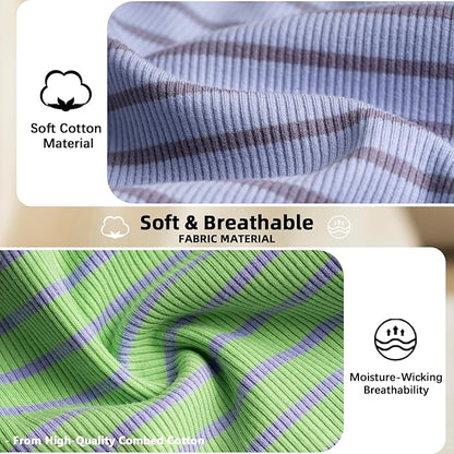 Koneseve Dog Shirt 2 Pack Breathable Sleeveless Vest, Stretchy & Soft, Purple & Vivid Green Size 5XL