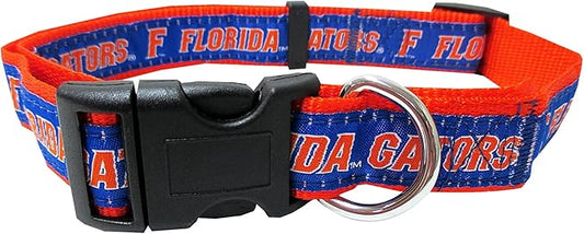 Pets First Collegiate PET Collar OLD VERSION Florida Gators Dog Collar, Size Large. Best Sports Team Collar for Dogs & Cats. A Shiny & Colorful Dog & Cat Collar Licensed by The NCAA