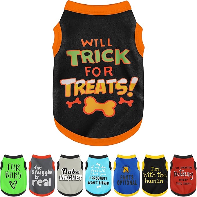 Elevate Your Pet's Seasonal Style with Playful Panache: with Adorable Beautifully Printed Dog Shirts Featuring Hilarious Printed Patterns for Airy Comfort in Summer and Fall Classic Series3 X-Large